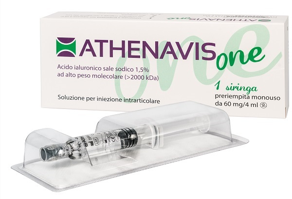 SIRINGA INTRA-ARTICOLARE ATHENAVIS ONE ACIDO IALURONICO 1,5% 4 ML - Farmacia Puddu Baire S.r.l.