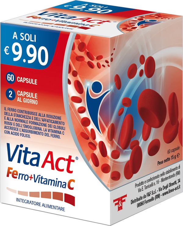 FERRO + VITAMINA C ACT 60 CAPSULE - Farmacia Puddu Baire S.r.l.