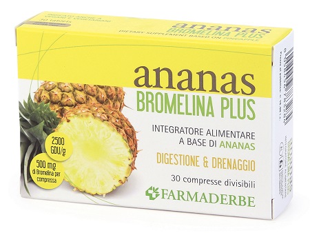 ANANAS BROMELINA PLUS 30 COMPRESSE - Farmacia Puddu Baire S.r.l.