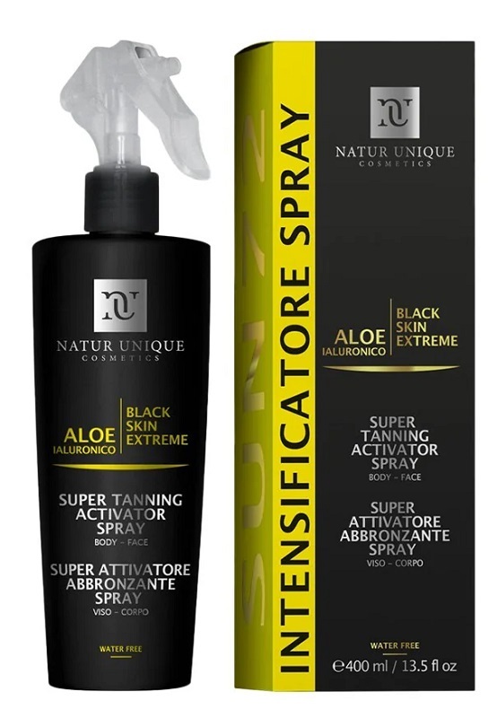 NATUR UNIQUE SUPER ATTIVATORE SPRAY BLACK SKIN ETREME 400 ML - Farmacia Puddu Baire S.r.l.