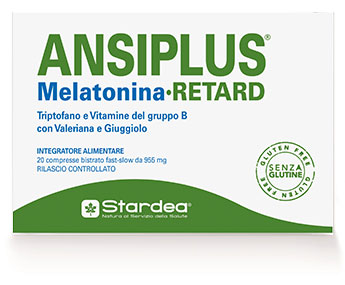 ANSIPLUS RETARD MELATONINA 20 COMPRESSE BISTRATO FAST SLOW 955 MG - Farmacia Puddu Baire S.r.l.
