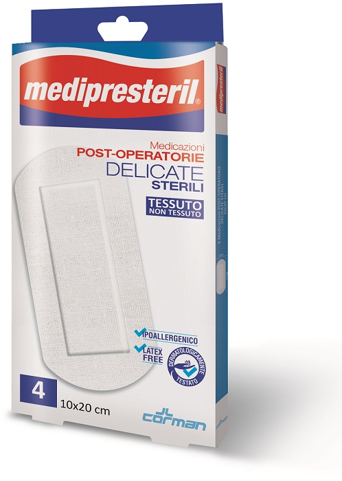 MEDIPRESTERIL MEDICAZIONI POST OPERATORIE DELICATE 10 X 20 5 PEZZI - Farmacia Puddu Baire S.r.l.