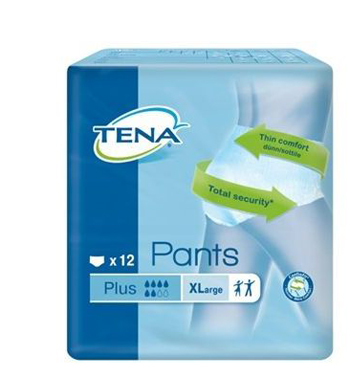 PANNOLONE PULL UP TENA PANTS PLUS TAGLIA EXTRA LARGE 12 PEZZI - Farmacia Puddu Baire S.r.l.