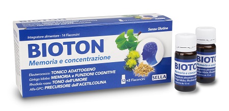 BIOTON ELEUTEROCOCCO MEMORIA CONCENTRAZIONE 14 FLACONCINI - Farmacia Puddu Baire S.r.l.