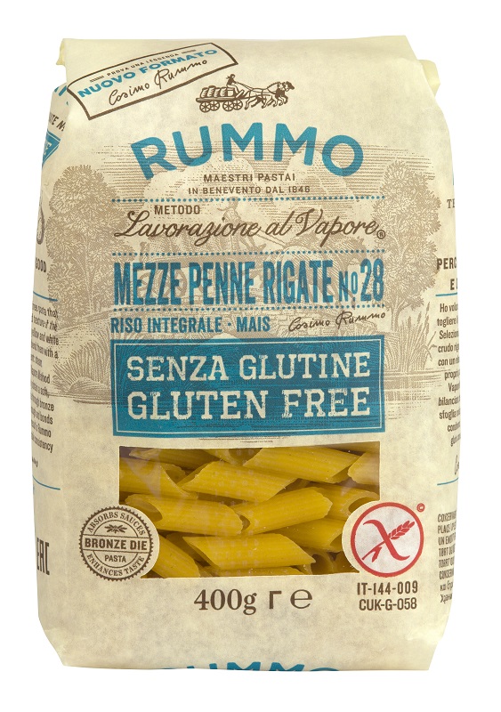 RUMMO MEZZE PENNE RIGATE N28 RISO INTEGRALE E MAIS 400 G - Farmacia Puddu Baire S.r.l.