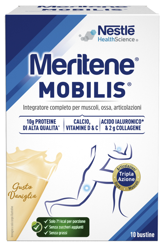 MERITENE MOBILIS GUSTO VANIGLIA 10 BUSTINE DA 21 G - Farmacia Puddu Baire S.r.l.