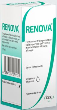 RENOVA COLLIRIO SOSTITUTO LACRIMALE A BASE DI ACIDO IALURONICO 0,4% FLACONE DA 10 ML SENZA CONSERVANTI - Farmacia Puddu Baire S.r.l.