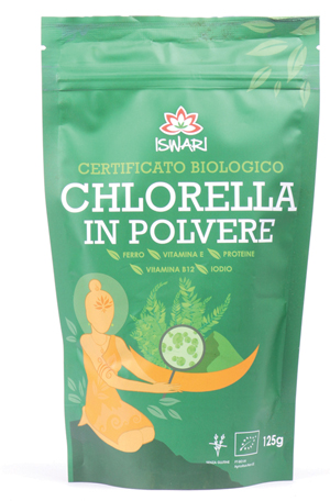 CHLORELLA POLVERE BIO 125 G ISWARI - Farmacia Puddu Baire S.r.l.
