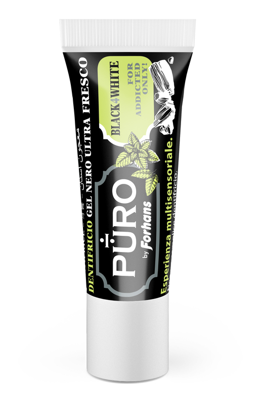 FORHANS BLACK4WHITE DENTIFRICIO 12 ML - Farmacia Puddu Baire S.r.l.