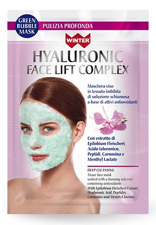 WINTER HYALURONIC FACE LIFT COMPLEX MASCHERA VISO BUBBLE PULIZIA PROFONDA 23 ML - Farmacia Puddu Baire S.r.l.