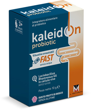 KALEIDON PROBIOTIC FAST FRUTTI DI BOSCO 10 BUSTE OROSOLUBILI - Farmacia Puddu Baire S.r.l.