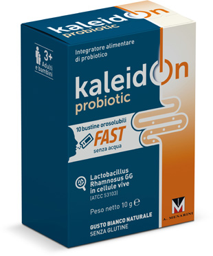 KALEIDON PROBIOTIC FAST BIANCO NATURALE 10 BUSTE OROSOLUBILI - Farmacia Puddu Baire S.r.l.