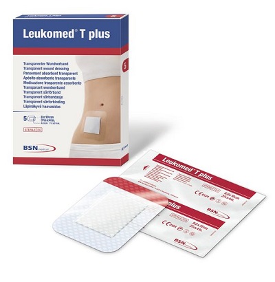 MEDICAZIONE POST-OPERATORIA LEUKOMED T PLUS TRASPARENTE IMPERMEABILE 8 X 10 CM - Farmacia Puddu Baire S.r.l.