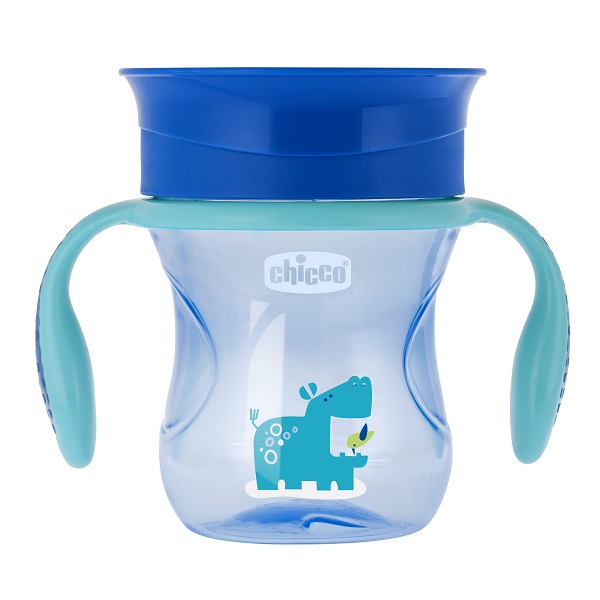 CHICCO TAZZA PERFECT 360 AZZURRA 12 MESI - Farmacia Puddu Baire S.r.l.
