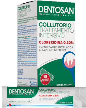 DENTOSAN COLLUTORIO MONODOSE INTENSIVO 0,20% 15 BUSTINE DA 10 ML - Farmacia Puddu Baire S.r.l.