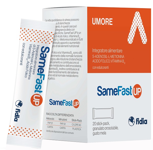 SAMEFAST UP 20 STICK PACK GRANULATO OROSOLUBILE GUSTO ANANAS - Farmacia Puddu Baire S.r.l.