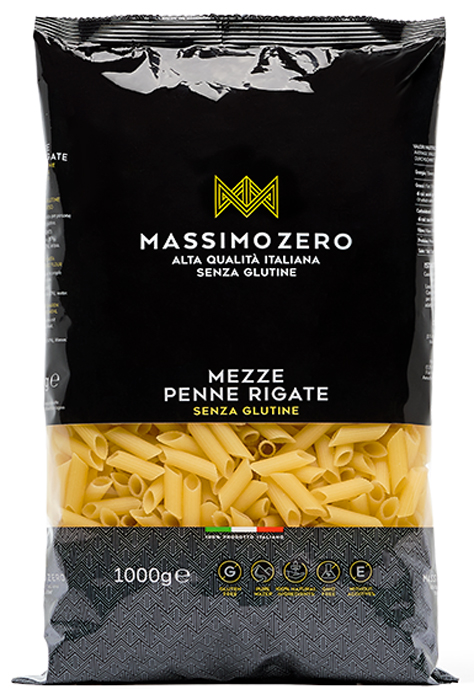 MASSIMO ZERO MEZZE PENNE RIGATE 1 KG - Farmacia Puddu Baire S.r.l.