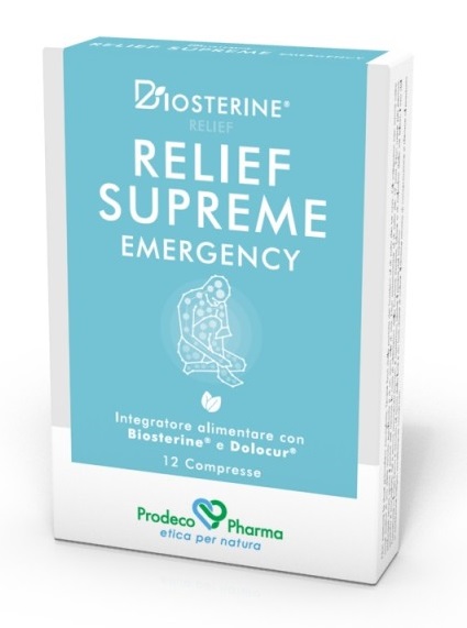 BIOSTERINE RELIEF SUPREME EMERGENCY 12 COMPRESSE - Farmacia Puddu Baire S.r.l.