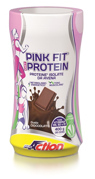 PROACTION PINK FIT PROTEIN AVENA SHAKE CIOCCOLATO 400 G - Farmacia Puddu Baire S.r.l.