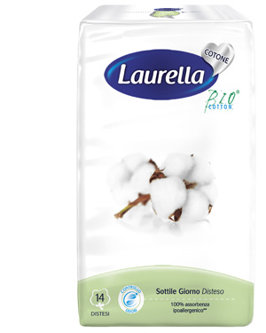 ASSORBENTE LAURELLA IN COTONE SOTTILE GIORNO DISTESO 14 PEZZI - Farmacia Puddu Baire S.r.l.