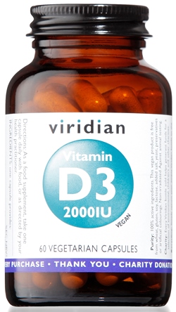 VIRIDIAN VITAMIN D3 2000IU 60CPS - Farmacia Puddu Baire S.r.l.