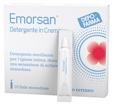EMORSAN DETERGENTE CREMA 10 FIALE DA 3,5 ML - Farmacia Puddu Baire S.r.l.