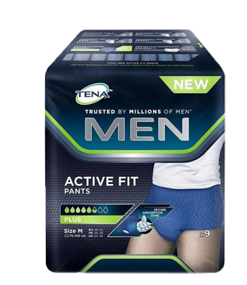PULL UP UOMO TENA MEN PANTS ACTIVE FIT M 9 PEZZI - Farmacia Puddu Baire S.r.l.