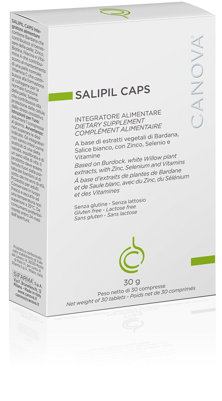 CANOVA SALIPIL CAPS 30 COMPRESSE NUOVA CONFEZIONE - Farmacia Puddu Baire S.r.l.