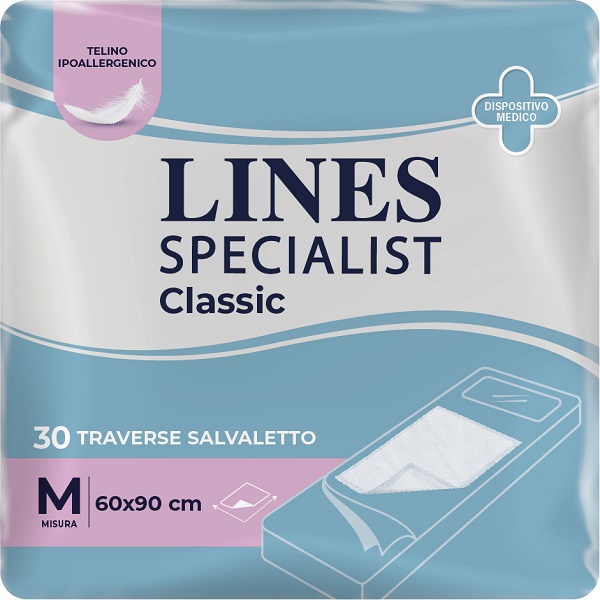 TRAVERSA ASSORBENTE LINES SPECIALIST CLASSIC MISURA 60X90 CM 30 PEZZI - Farmacia Puddu Baire S.r.l.