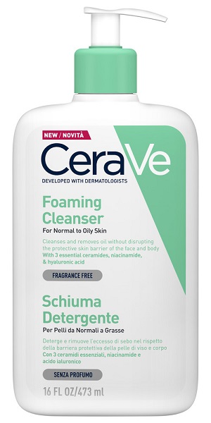 CERAVE SCHIUMA DETERGENTE VISO 473 ML - Farmacia Puddu Baire S.r.l.