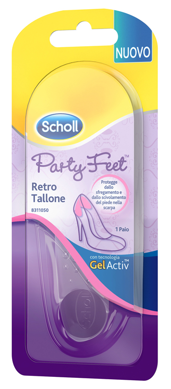 PLANTARE ORTOPEDICO PER RETRO TALLONE PARTY FEET SCHOLL GEL ACTIV 1 PAIO - Farmacia Puddu Baire S.r.l.