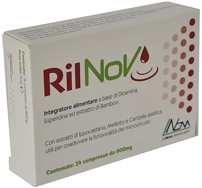 RILNOV 24 COMPRESSE 800 MG - Farmacia Puddu Baire S.r.l.