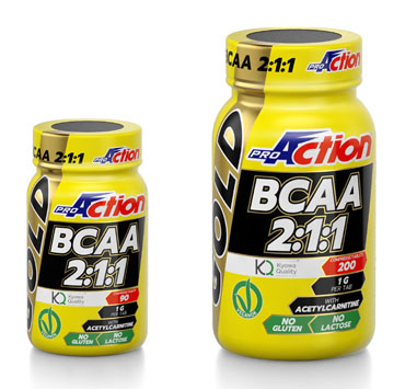 PROACTION BCAA GOLD 90 COMPRESSE 2 1 1 - Farmacia Puddu Baire S.r.l.