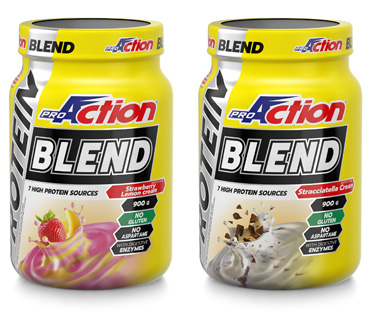 PROACTION PROTEIN BLEND STRACCIATELLA 900 G - Farmacia Puddu Baire S.r.l.
