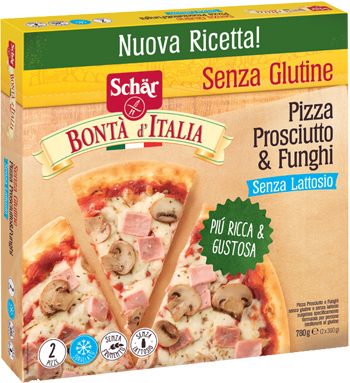 SCHAR SURGELATI PIZZA PROSCIUTTO & FUNGHI BONTA'ITALIA 2 PEZZI X 390 G - Farmacia Puddu Baire S.r.l.