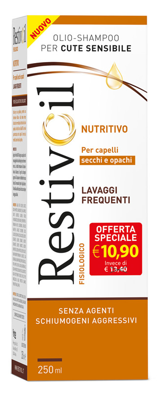 RESTIVOIL NUTRITIVO PER CAPELLI SECCHI E OPACHI LAVAGGI FREQUENTI OFFERTA SPECIALE 250 ML - Farmacia Puddu Baire S.r.l.