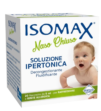 SOLUZIONE IPERTONICA ISOMAX NASO CHIUSO 20 FLACONCINI DA 5 ML - Farmacia Puddu Baire S.r.l.