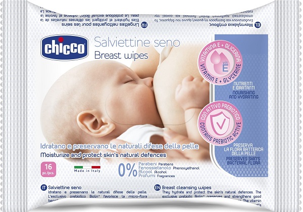 CHICCO SALVIETTE DETERGENTI PER IL SENO 16 PEZZI - Farmacia Puddu Baire S.r.l.