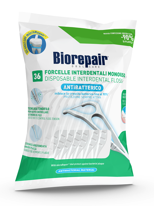 BIOREPAIR ORAL CARE ANTIBATTERICO FORCELLE INTERDENTALI MONOUSO 36 PEZZI - Farmacia Puddu Baire S.r.l.