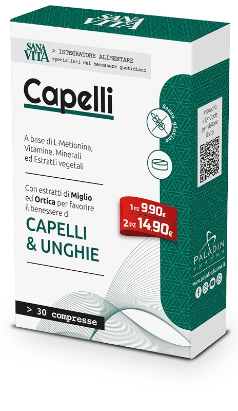 SANAVITA CAPELLI 30 COMPRESSE - Farmacia Puddu Baire S.r.l.