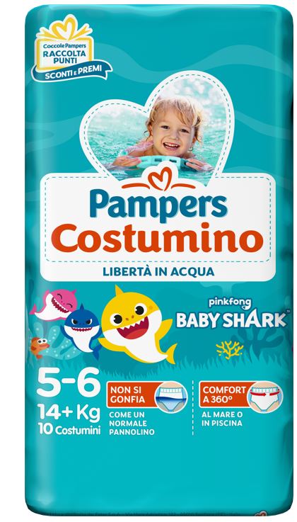 PAMPERS COSTUMINO CP 10 TG 5+ TG 5+ 10 PEZZI - Farmacia Puddu Baire S.r.l.
