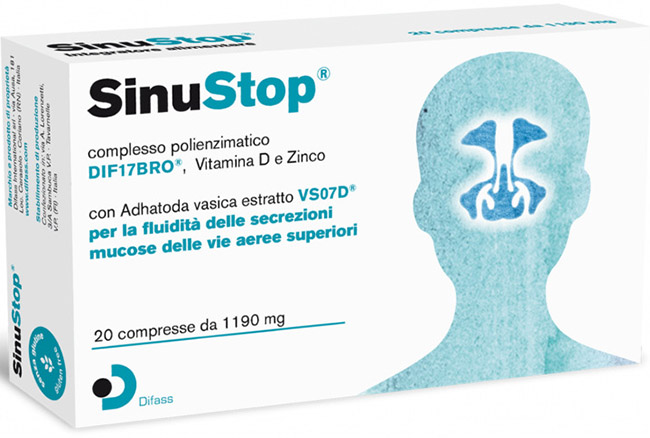 SINUSTOP 20 COMPRESSE DA 1190 MG - Farmacia Puddu Baire S.r.l.
