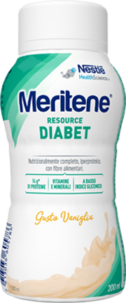 MERITENE RESOURCE DIABET VANIGLIA ALIMENTO IPERPROTEICO 28 VITAMINE E MINERALI 200 ML - Farmacia Puddu Baire S.r.l.