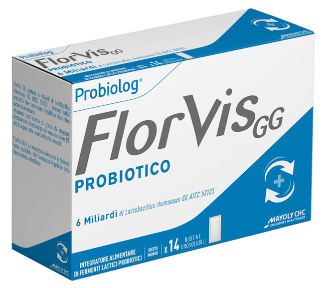 FLORVIS GG 14 BUSTINE OROSOLUBILI GUSTO MANGO - Farmacia Puddu Baire S.r.l.