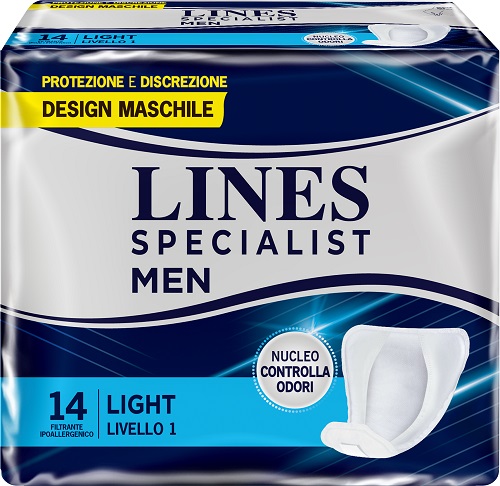 PANNOLONI LINES SPECIALIST MEN LIVELLO 1 14 PEZZI - Farmacia Puddu Baire S.r.l.