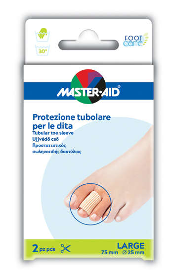 TUBO IN GEL MASTER-AID ELASTICIZZATO L 7,5 CM 2 PEZZI - Farmacia Puddu Baire S.r.l.