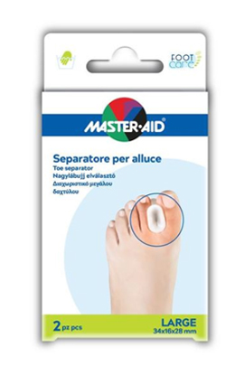 SEPARATORE DITA IN GEL MASTER-AID PER ALLUCE L 2 PEZZI - Farmacia Puddu Baire S.r.l.