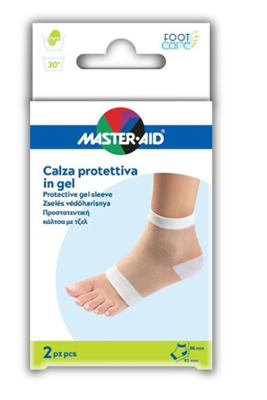 CALZA CON PROTEZIONE MASTER-AID FOOTCARE IDRATANTE IN GEL/TESSUTO PER TALLONI 2 PEZZI F1 - Farmacia Puddu Baire S.r.l.