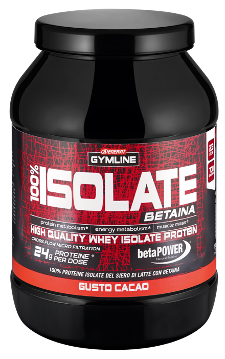 GYMLINE 100% WHEY ISOLATE CACAO 900 G - Farmacia Puddu Baire S.r.l.