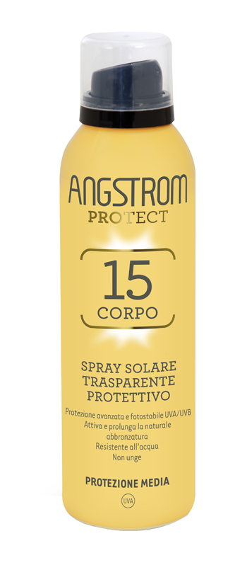 ANGSTROM PROTECT 15 CORPO SPRAY SOLARE TRASPARENTE 150 ML - Farmacia Puddu Baire S.r.l.